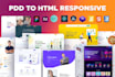 be your front end web developer, HTML CSS bootstrap gsap