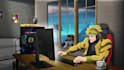 create lofi loop animation anime style