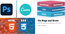 fix website bug, error related to HTML, CSS, javascript, jquery and bootstrap5