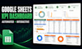 build an automated google sheets dashboard with kpis