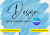 create desired editable templates on canva for any platform