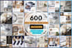 provide 600 real estate templates editable in canva