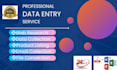 do perfect data entry , web research, excel data entry and virtual assistance