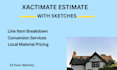 create accurate xactimate estimate with detailed sketches