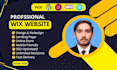 redesign or design custom wix and godaddy website