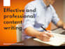 do professional content writing