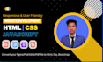 create a website using  html css bootstrap javascript react