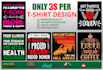 do bulk t shirt design bundle