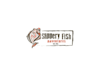 do beautiful unique charter fishing company logo