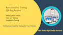 test your online product selling and buying website functionality