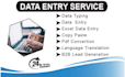 do data entry, web research, copy paste and excel data entry