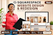 squarespace website design, squarespace website redesign, squarespace website