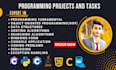 do python c cpp c sharp java programming tasks and projects