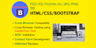 design website using html, css, and bootstrap