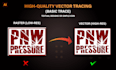 quickly trace logo or low resolution image into vector