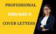 create high quality cvs, resumes and cover letters