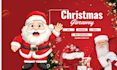 create christmas banner designs with santa claus