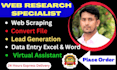 accurate fastest web research,data entry, virtual assistance