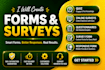 online surveys, responsive form, questionnaire,  quiz, survey form