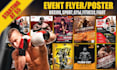 design boxing, sport, gym, fitness, fight club, event flyer or poster