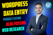 be wordpress data entry copy paste typing job