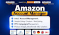 be your amazon account manager, seller and vendor central PPC expert