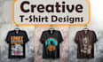 do typography and custom t shirt design