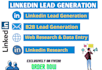 do linkedin research b2b lead generation and data entry