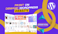 create print on demand wordpress website