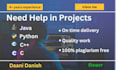 do projects in python java c cpp and javascript