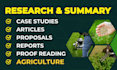 write articles and blogs for agriculture and botany