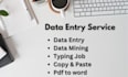 do the data entry in one day, internet research