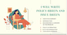 write professional policy briefs and issue briefs