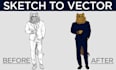 convert your image to vector, sketch to vector, vector tracing