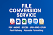 convert your files to any format PDF word excel jpg png epub