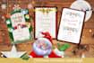do christmas card, party invitations, greeting card design