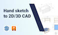 redraw your sketch to 2d 3d cad