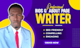 write top notch about pages and bios for your website