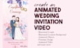 create animated wedding invitation video