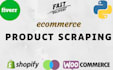 scrape products and import in shopify or woocommerce