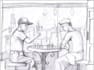 do digital black and white pencil sketches