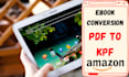 create PDF to kpf amazon kindle ebook format