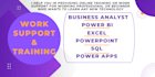 provide business analyst, power bi, analytics job support and trainings