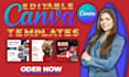 create canva editable templates design for social media