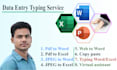 data entry microsoft word, excel typing assistant