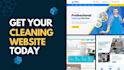 create minimal website for home and office cleaning services
