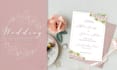 create elegant and personalised wedding invitations with watercolour florals