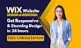 create wix website design and redesign