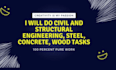 do civil and structural engineering tasks