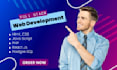 build full stack website design shopify ecommerce website